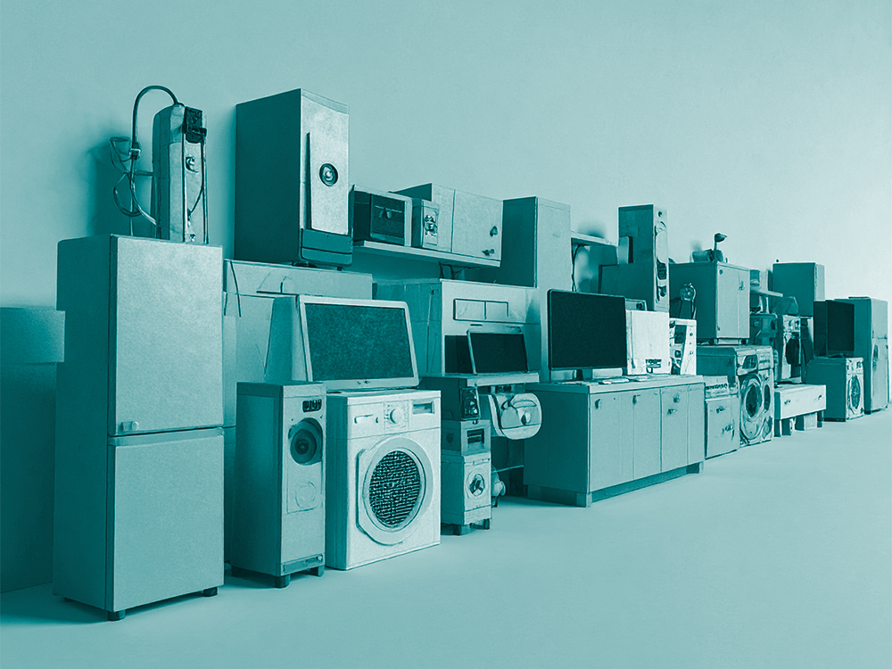 Stock of electronics and home appliances